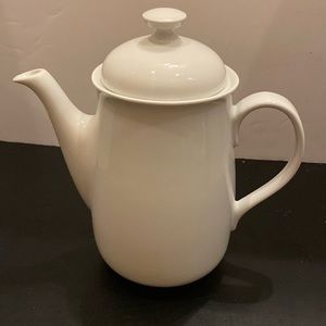 VTG Jaeger 1897 Bavaria Germany porcelain china white coffee tea pot